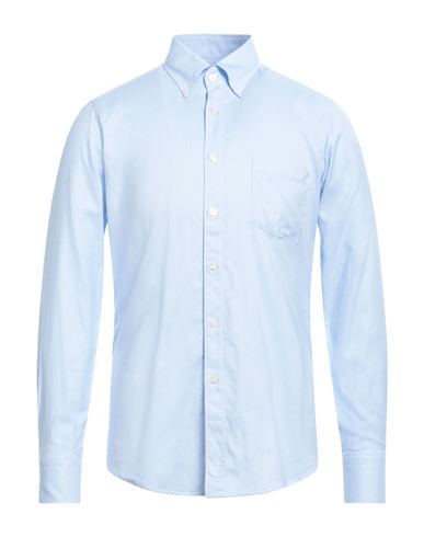 Seventy Sergio Tegon Man Shirt Light Blue Size 15 ¾ Cotton