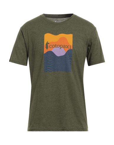 Cotopaxi Man T-shirt Military Green Size S Organic Cotton, Recycled Polyester In Metallic