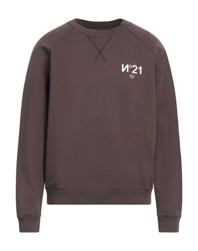 N°21 Man Sweatshirt Cocoa Size M Cotton In Brown
