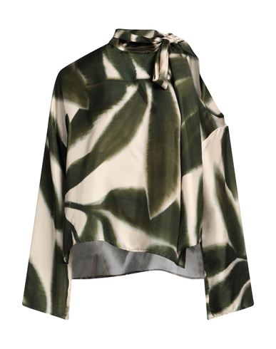 Co. Go Woman Top Military Green Size 6 Silk