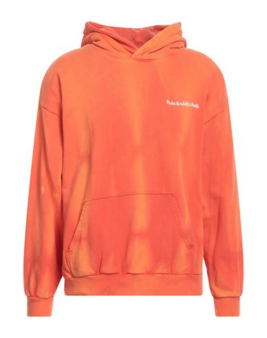 Backsideclub Man Sweatshirt Orange Size Xl Cotton