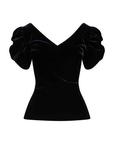 Shop Chiara Boni La Petite Robe Woman Top Black Size 8 Polyester, Polyamide, Elastane
