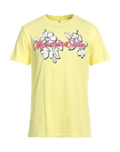Moschino Swim Man T-shirt Yellow Size M Cotton In Yellow
