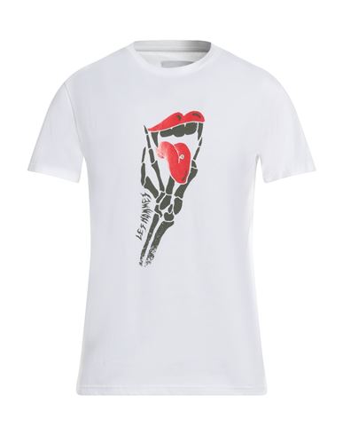 Shop Les Hommes Man T-shirt White Size L Cotton