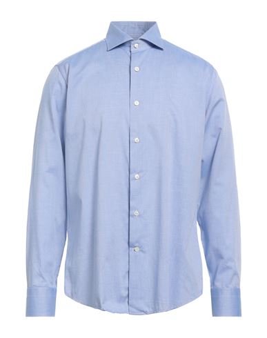 Shop Caliban Man Shirt Light Blue Size 16 ½ Cotton