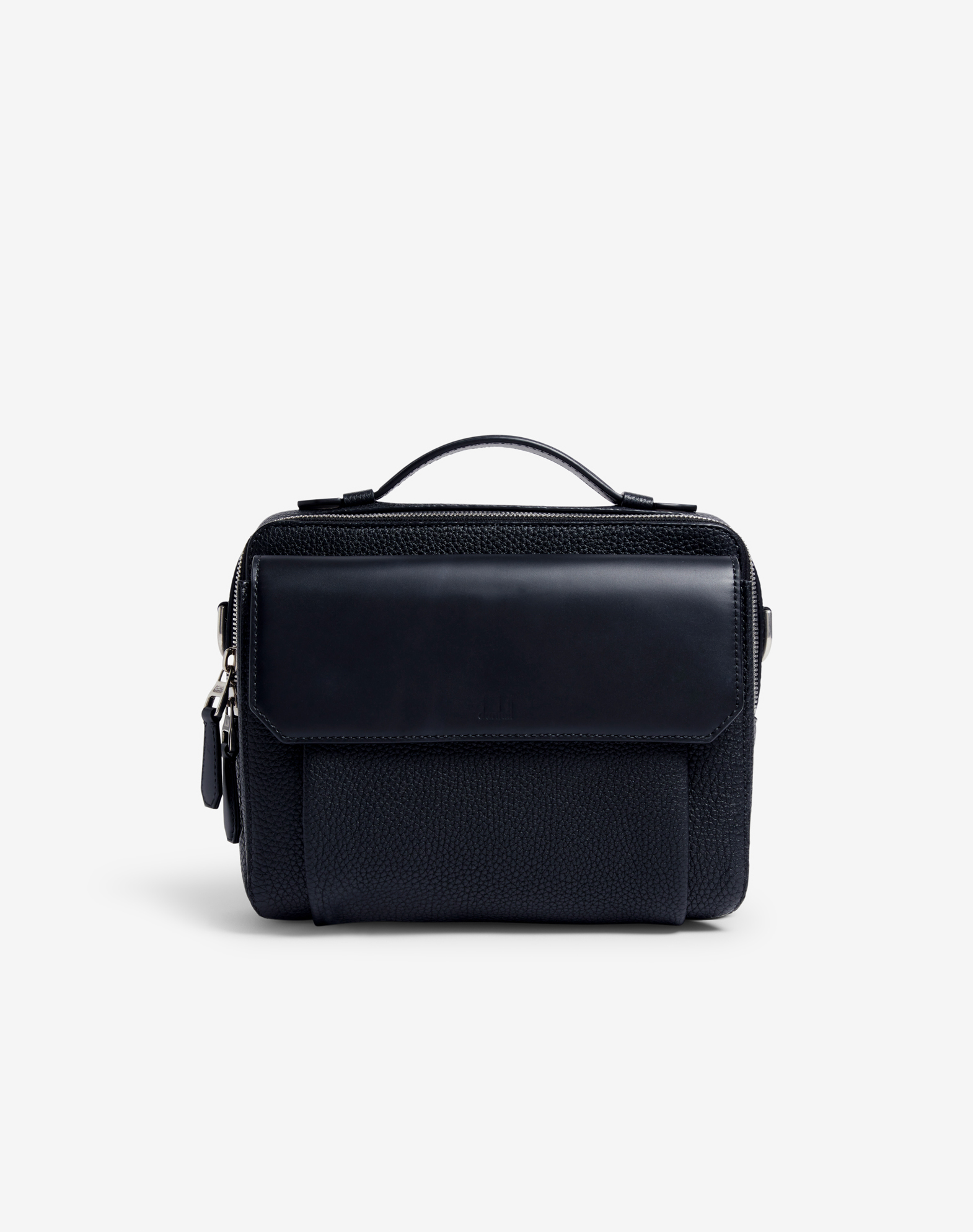 Shop Dunhill 1893 Harness Top Handle Bag In Black