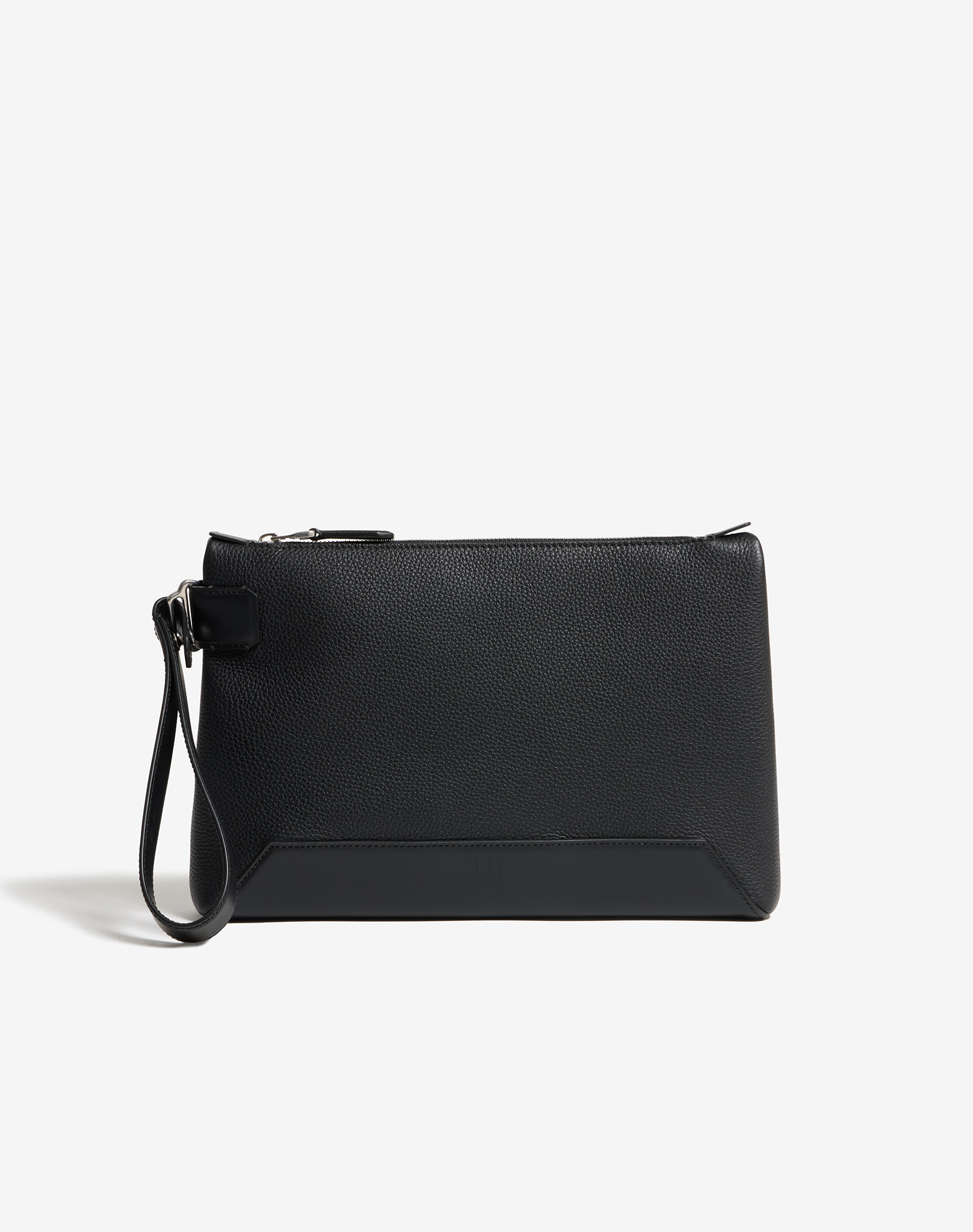 Dunhill 1893 Harness Zipped Pouch In Black