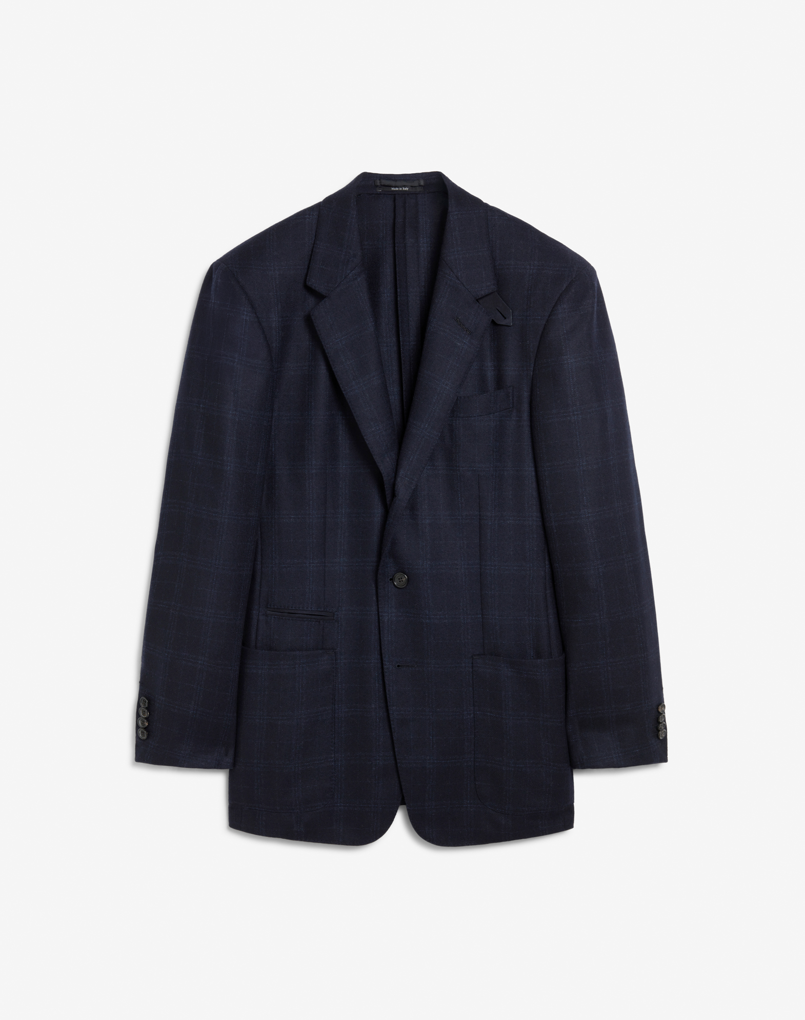 Shop Dunhill Check Bourdon Wool Cashmere Sport Coat In Blue