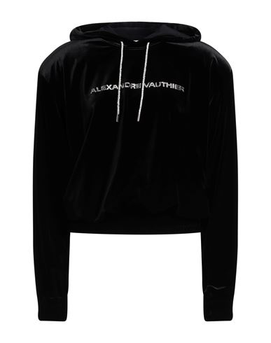 Shop Alexandre Vauthier Woman Sweatshirt Black Size L Polyester, Elastane