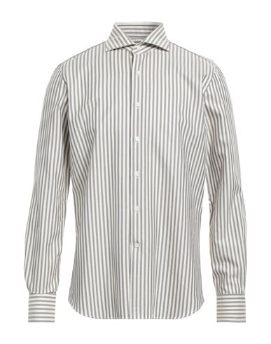 Shop Alessandro Gherardeschi Man Shirt Steel Grey Size 17 Cotton