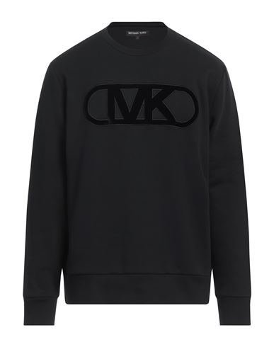 Shop Michael Kors Mens Man Sweatshirt Black Size Xl Organic Cotton