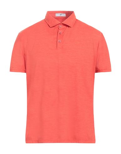 Shop Pmds Premium Mood Denim Superior Man Polo Shirt Orange Size L Polyamide, Polyester, Elastane