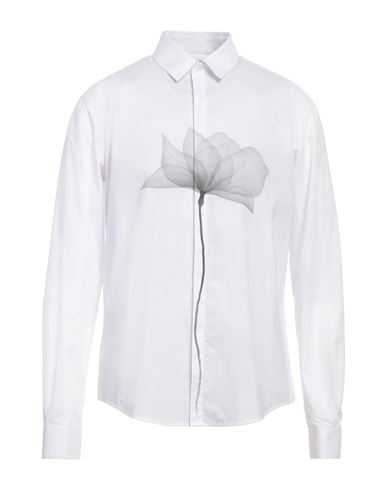 Patrizia Pepe Man Shirt White Size 40 Cotton In White