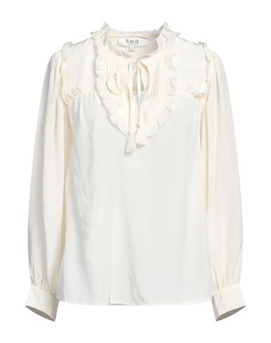 Sea Woman Top Off White Size L Silk In White