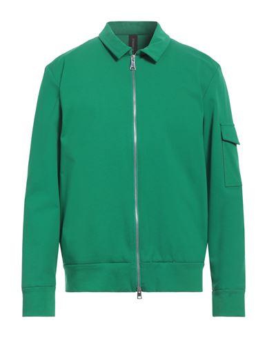 Hōsio Man Sweatshirt Green Size 42 Cotton, Polyamide, Elastane