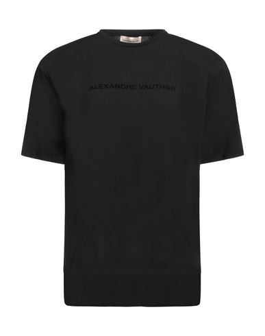 Alexandre Vauthier Woman T-shirt Black Size S Cotton