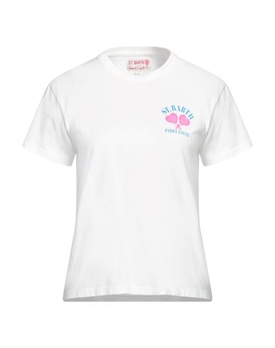 Mc2 Saint Barth Woman T-shirt White Size S Cotton