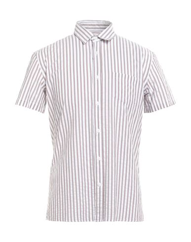 Grey Daniele Alessandrini Man Shirt Taupe Size 15 ¾ Cotton