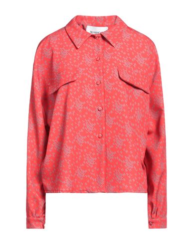 Silvian Heach Woman Shirt Red Size 4 Polyester, Deocell