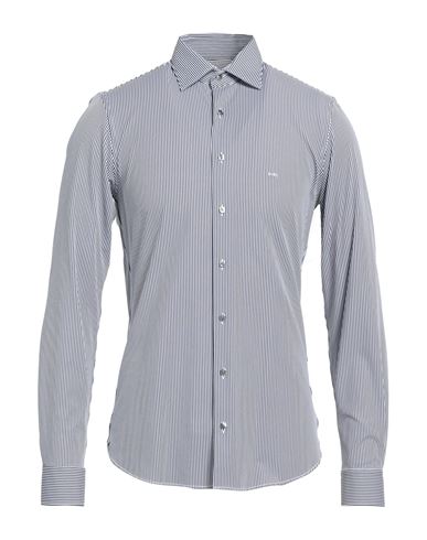 Shop Michael Kors Mens Man Shirt Midnight Blue Size 16 ½ Nylon, Elastane