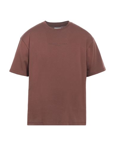 Shop Guess Man T-shirt Brown Size L Cotton