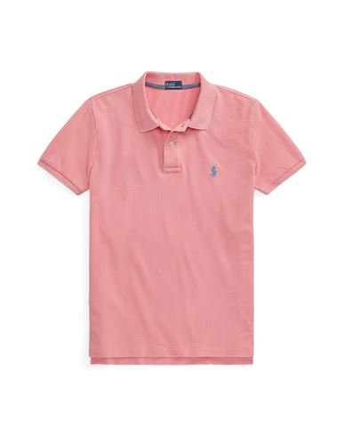 Polo Ralph Lauren Woman Polo Shirt Pink Size L Cotton