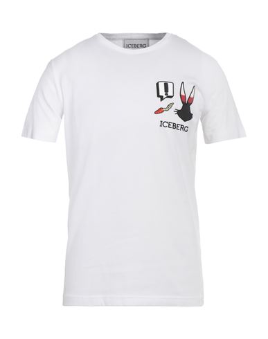 Iceberg Man T-shirt White Size L Cotton