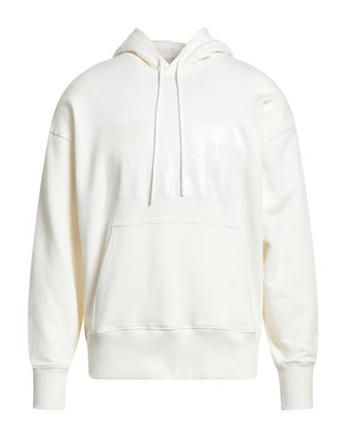 Msgm Man Sweatshirt Ivory Size Xl Cotton In White