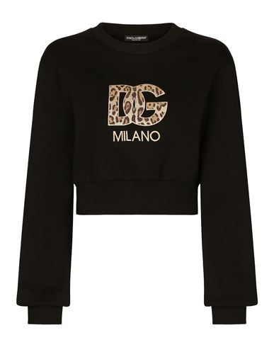 Dolce & Gabbana Sweatshirt Woman Sweatshirt Black Size 4 Cotton