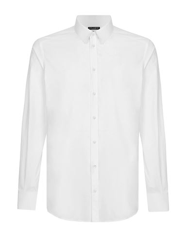 Dolce & Gabbana Shirt Man Shirt White Size 16 ½ Cotton