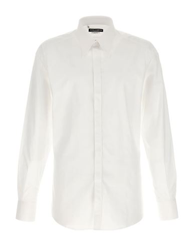 Dolce & Gabbana Shirt Man Shirt White Size 17 Cotton