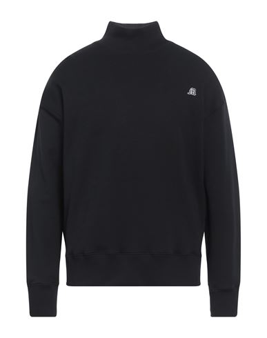 Shop Msgm Man Sweatshirt Black Size Xl Cotton
