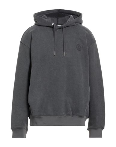 Shop Solid Homme Man Sweatshirt Lead Size 42 Cotton, Polyester, Elastane In Grey