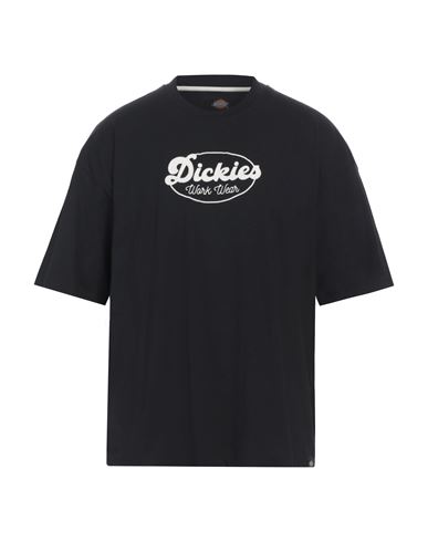 Shop Dickies Man T-shirt Black Size Xl Cotton, Elastane