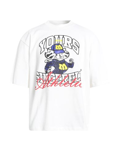 Msgm Man T-shirt White Size L Cotton In White