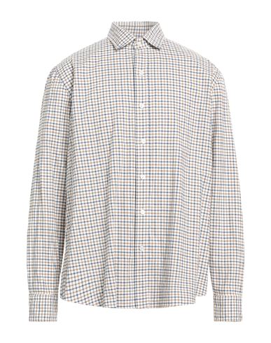 Salvatore Piccolo Man Shirt Beige Size 17 ½ Cotton In Metallic