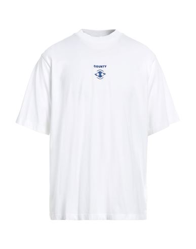 Shop Off-white Man T-shirt White Size M Cotton, Elastane, Polyester