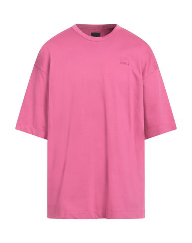 Shop Juunj Juun. J Man T-shirt Fuchsia Size L Cotton In Pink