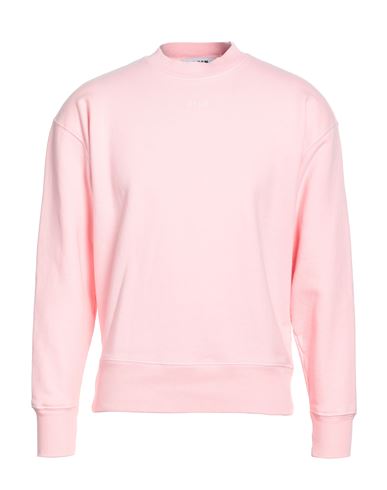 Msgm Man Sweatshirt Pink Size Xs Cotton In Pink