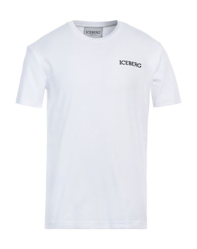 Shop Iceberg Man T-shirt White Size Xl Cotton, Polyester