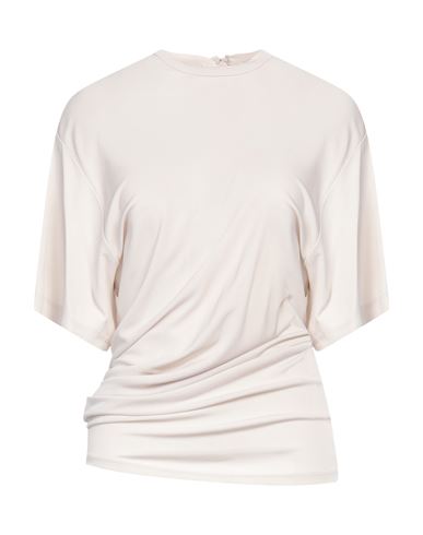 Shop Christopher Esber Woman T-shirt Sand Size 2 Viscose In Beige