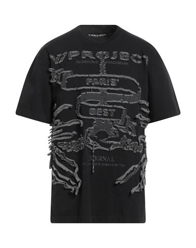 Shop Y/project Man T-shirt Black Size M Cotton