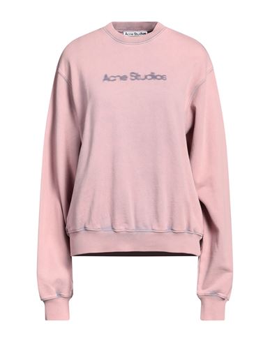 Shop Acne Studios Woman Sweatshirt Blush Size Xs Cotton In Pink