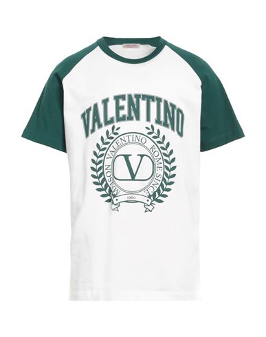Valentino Garavani Man T-shirt White Size L Cotton