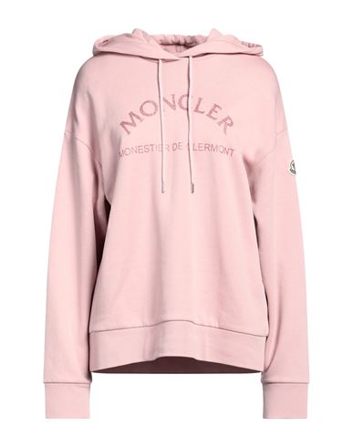 Moncler Woman Sweatshirt Pink Size S Cotton, Polyamide