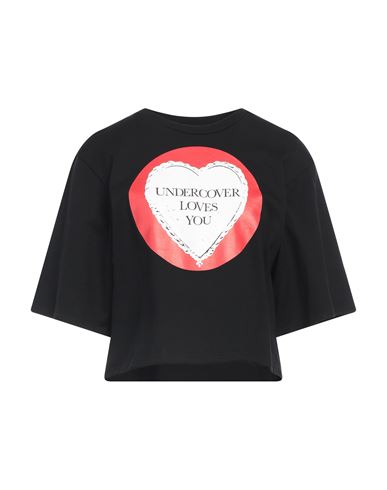 Shop Undercover Woman T-shirt Black Size 2 Cotton