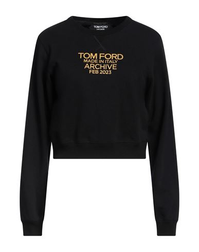 Tom Ford Woman Sweatshirt Black Size M Cotton
