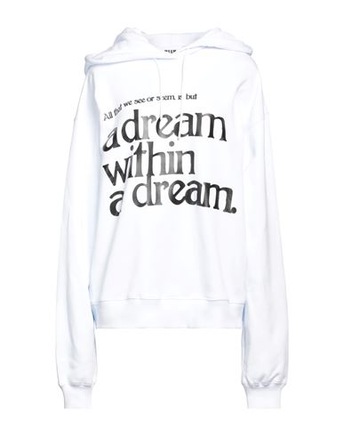 Shop Msgm Woman Sweatshirt White Size M Cotton