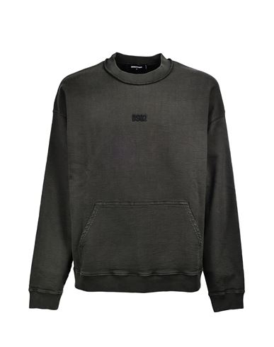 Shop Dsquared2 Sweatshirt Man Sweatshirt Military Green Size Xxl Cotton