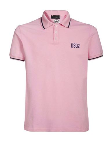 Shop Dsquared2 Polo T-shirt Man Polo Shirt Pink Size Xxl Cotton